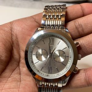Stainless steel big face NYC watch
